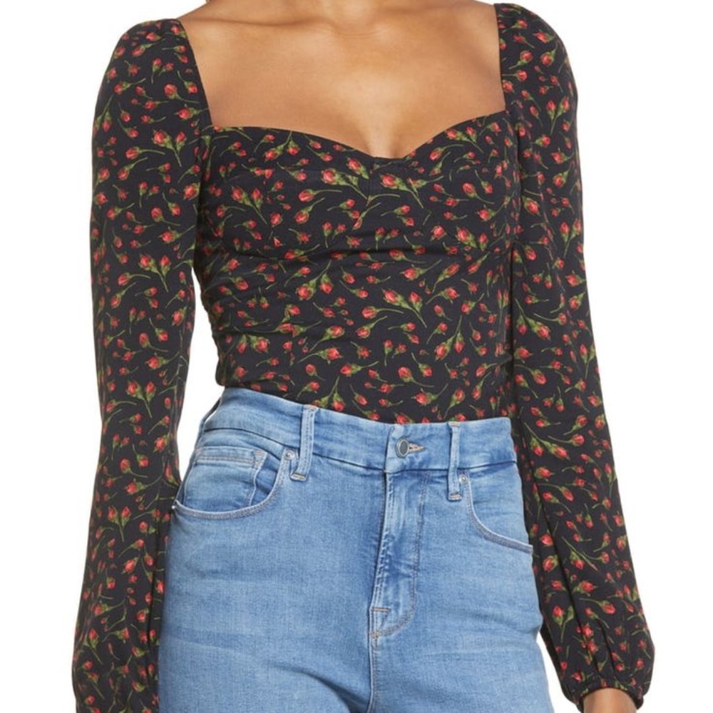 Reformation Floral Reign Top size 0